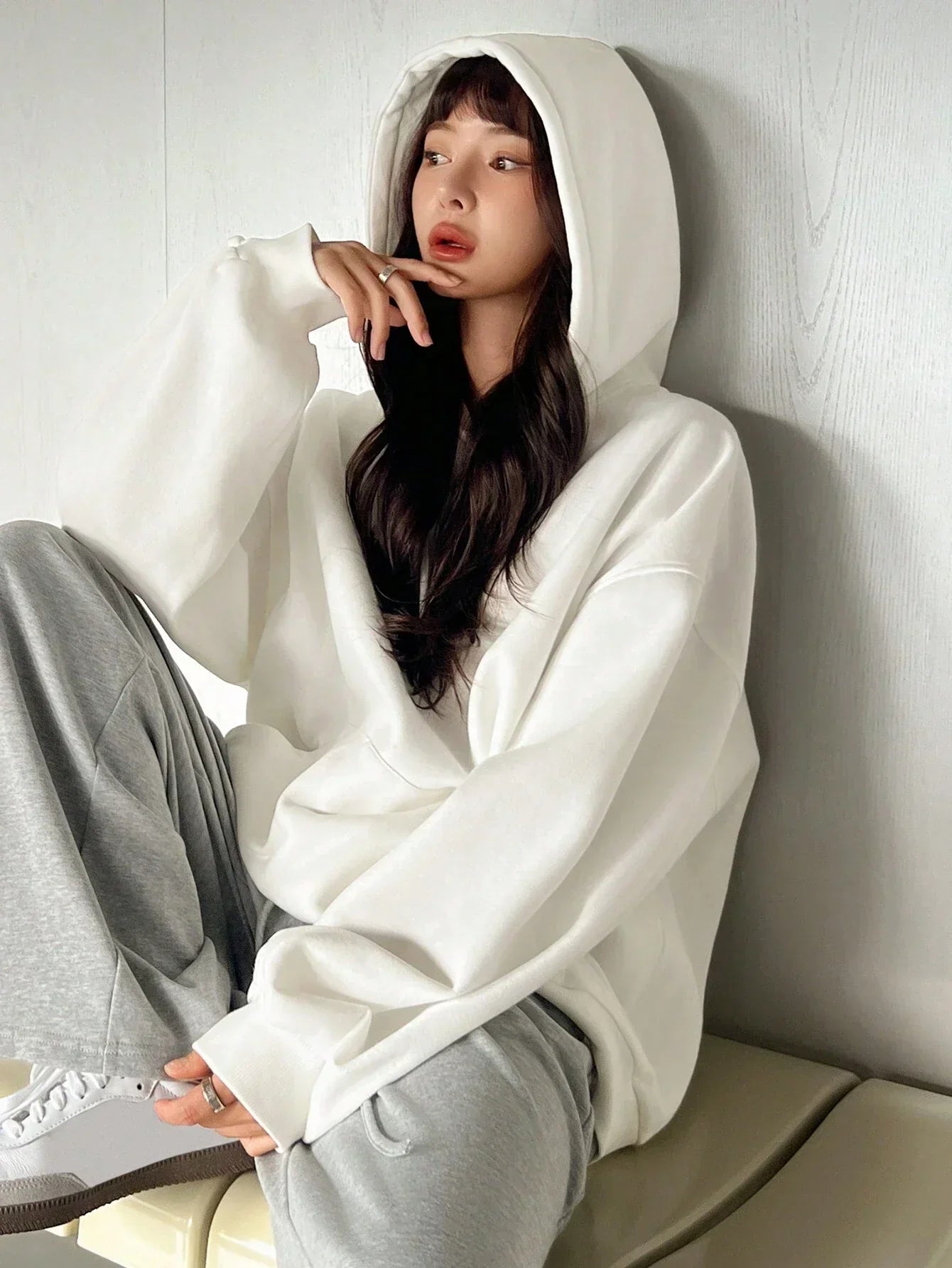 Eleanor – Drop Shoulder Long Sleeve Hoodie for Women