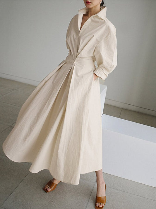 Tallulah – Long Dress with Buttons