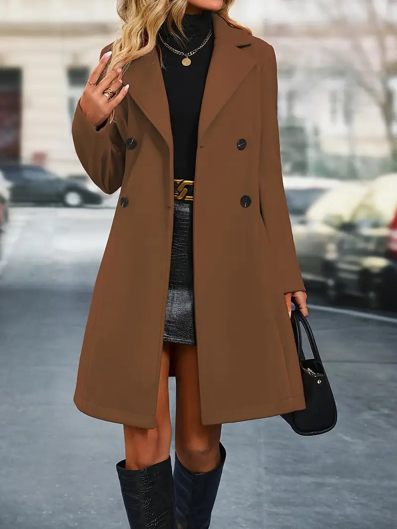 Clementine – Double-Breasted Trench Coat