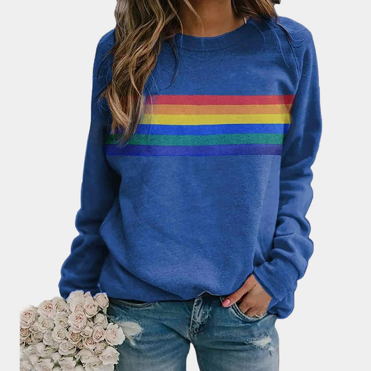 Harley – Women's Rainbow Stripe Sweatshirt