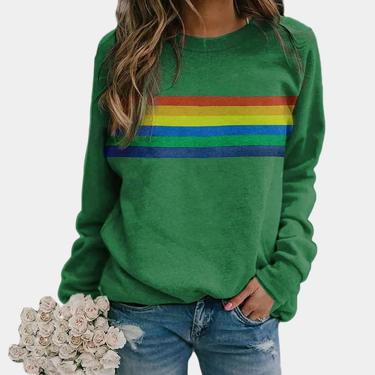 Harley – Women's Rainbow Stripe Sweatshirt