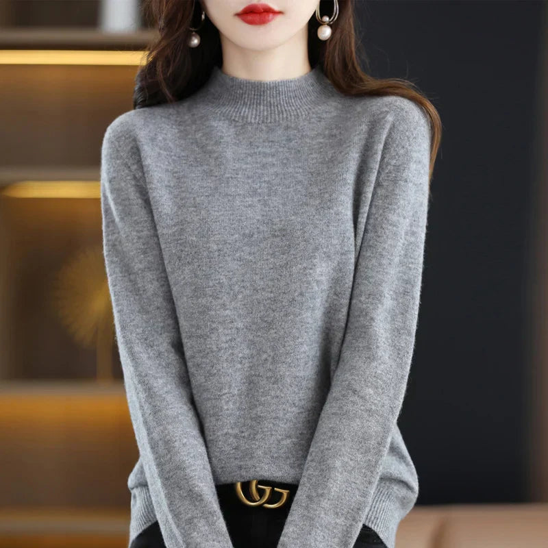 Ruby – Crew Neck Knit Sweater for Women