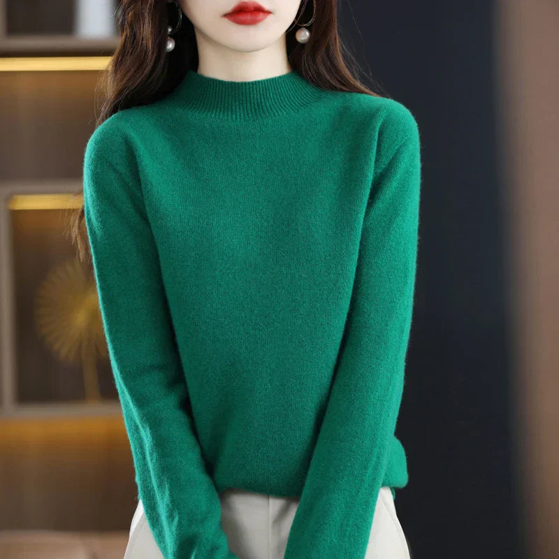 Ruby – Crew Neck Knit Sweater for Women