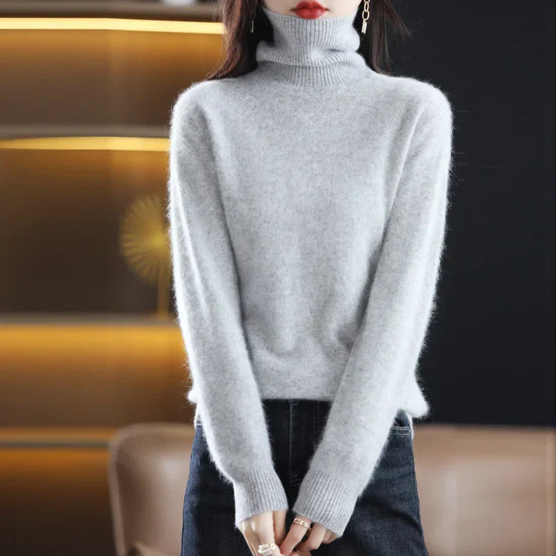 Kennedy – Women's Chic Knit Turtleneck Pullover