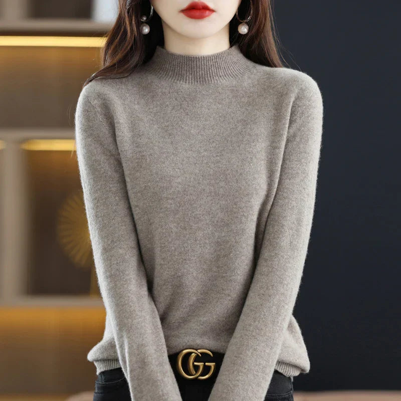 Ruby – Crew Neck Knit Sweater for Women