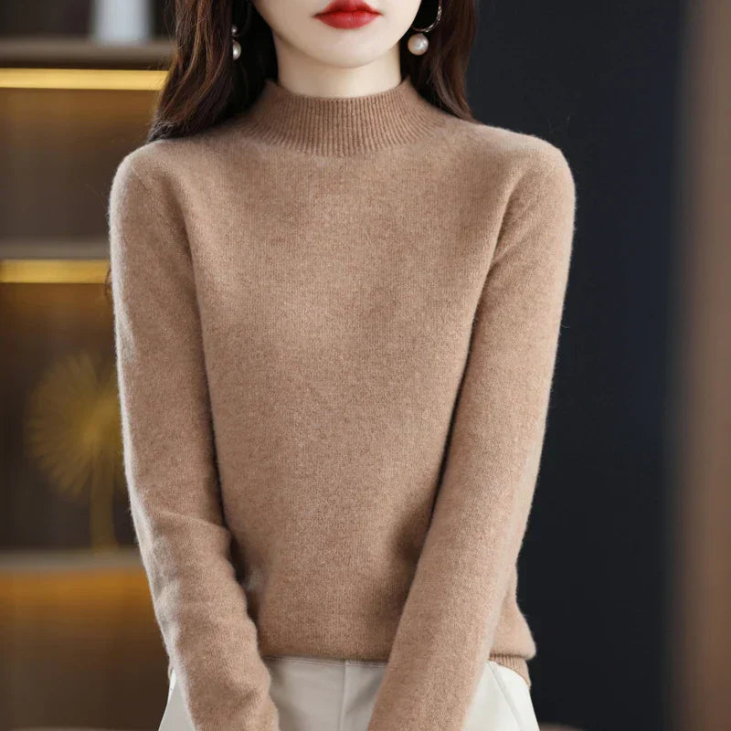 Ruby – Crew Neck Knit Sweater for Women