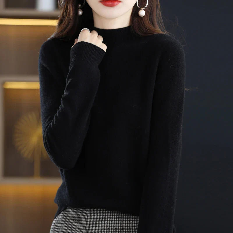 Ruby – Crew Neck Knit Sweater for Women