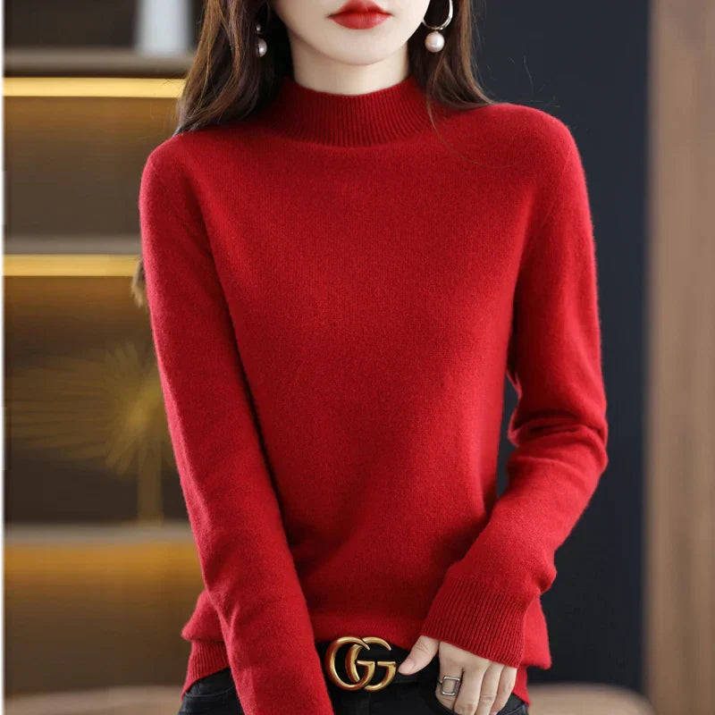 Ruby – Crew Neck Knit Sweater for Women