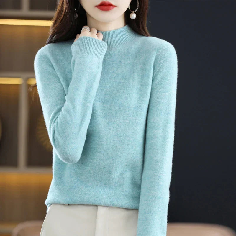 Ruby – Crew Neck Knit Sweater for Women