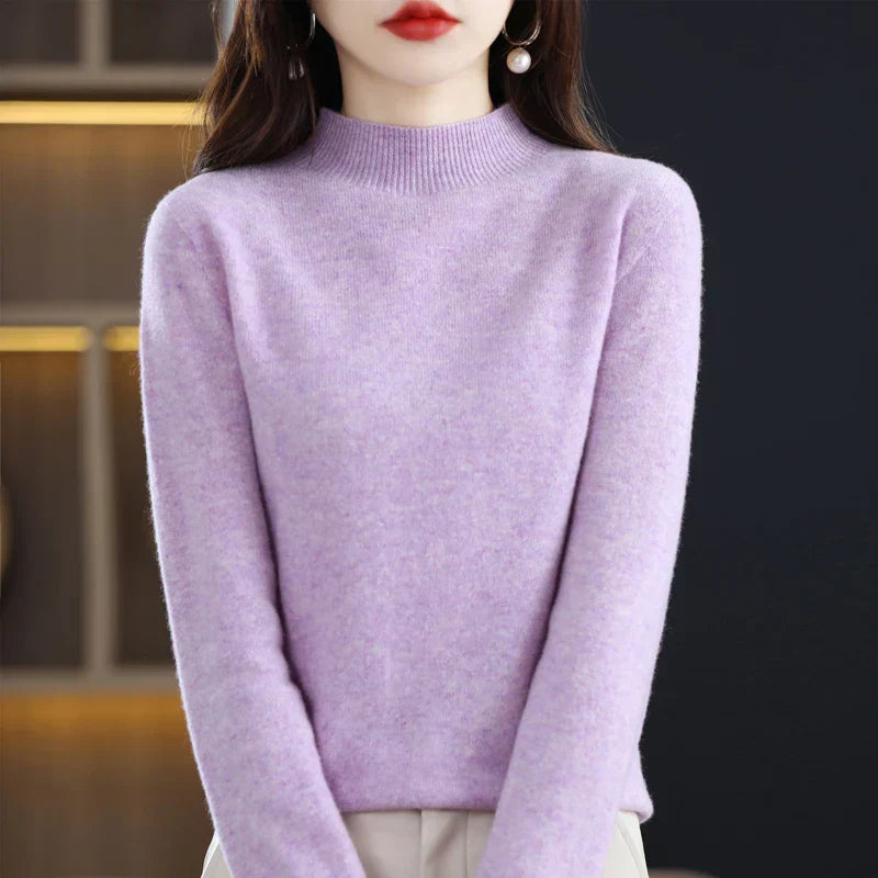 Ruby – Crew Neck Knit Sweater for Women