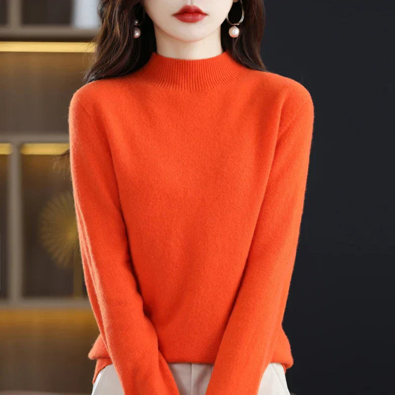 Ruby – Crew Neck Knit Sweater for Women