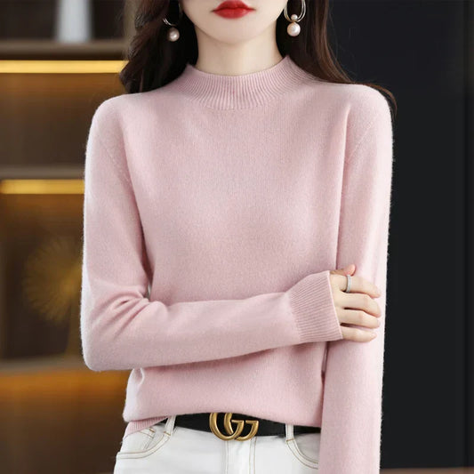 Ruby – Crew Neck Knit Sweater for Women