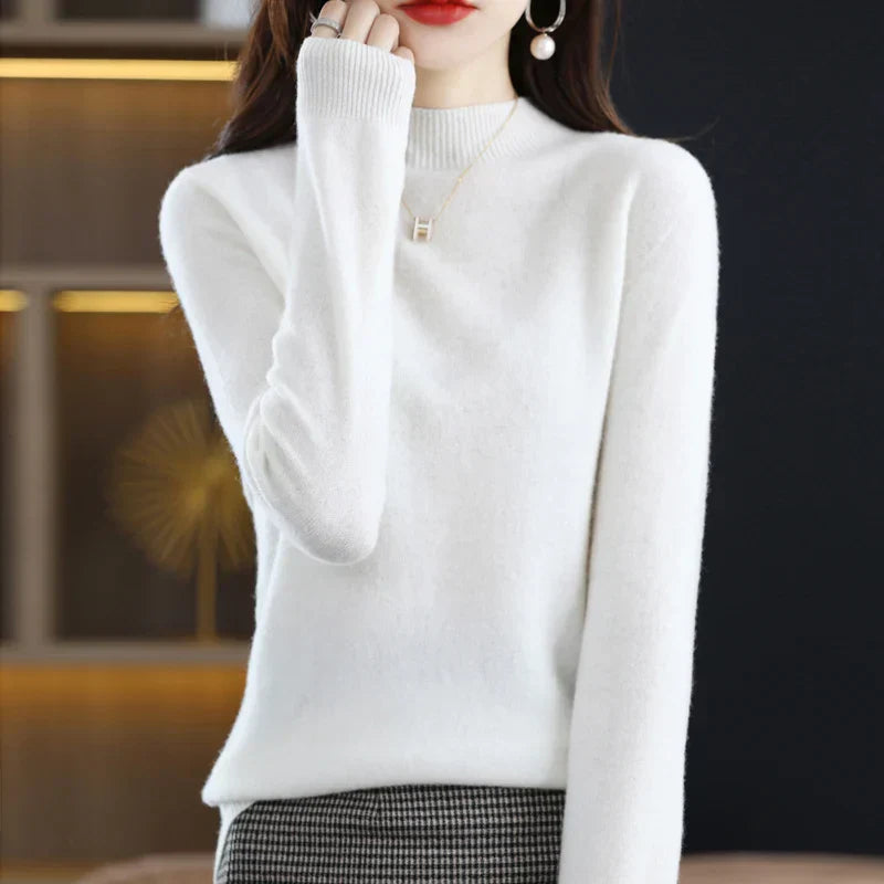 Ruby – Crew Neck Knit Sweater for Women