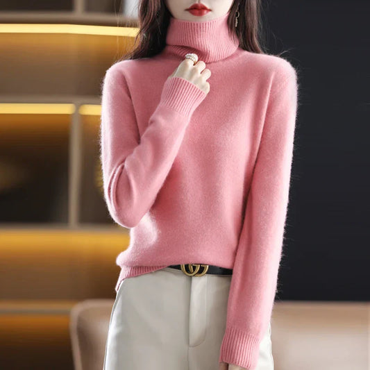Kennedy – Women's Chic Knit Turtleneck Pullover