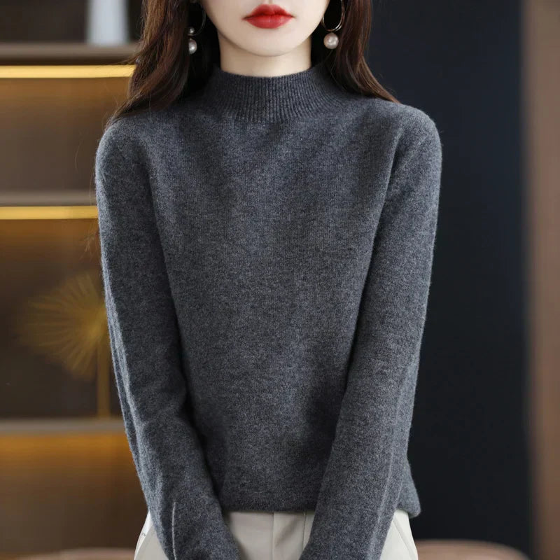 Ruby – Crew Neck Knit Sweater for Women