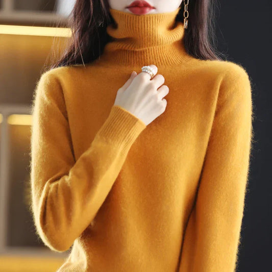 Kennedy – Women's Chic Knit Turtleneck Pullover