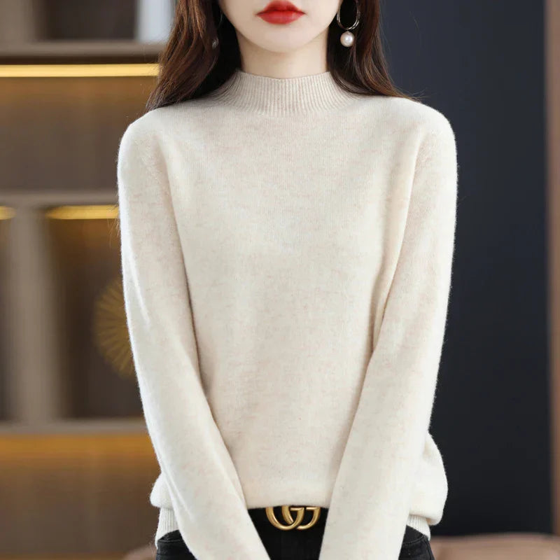 Ruby – Crew Neck Knit Sweater for Women