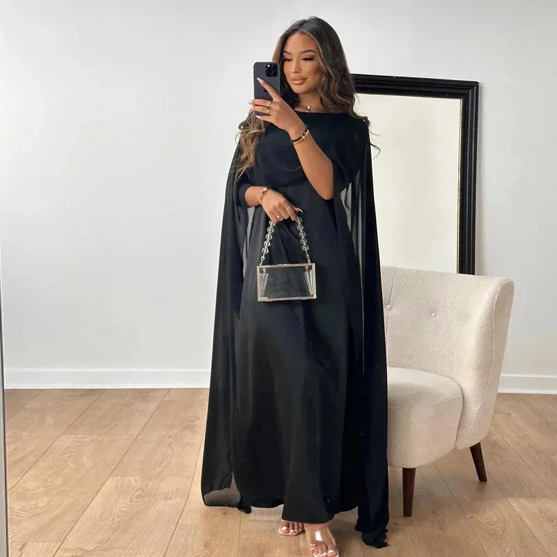 Ayla – Women's Refined Cape Maxi Dress