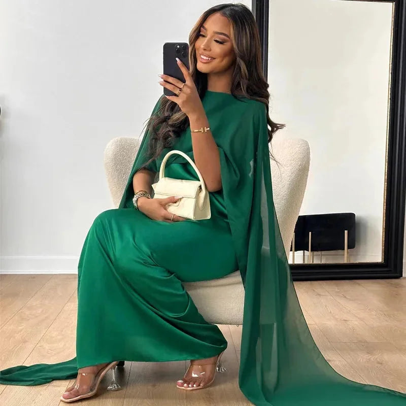 Ayla – Women's Refined Cape Maxi Dress