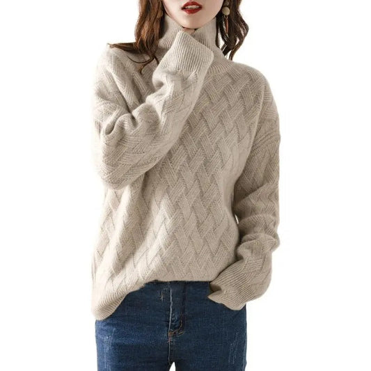 Abigail – Women's Knitted Turtleneck Sweater