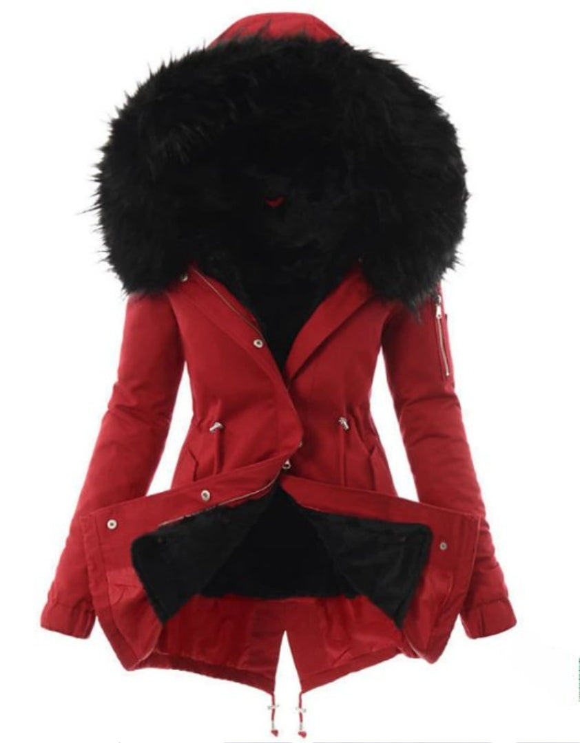 Eleanor – Modern Warm Faux Fur Winter Coat