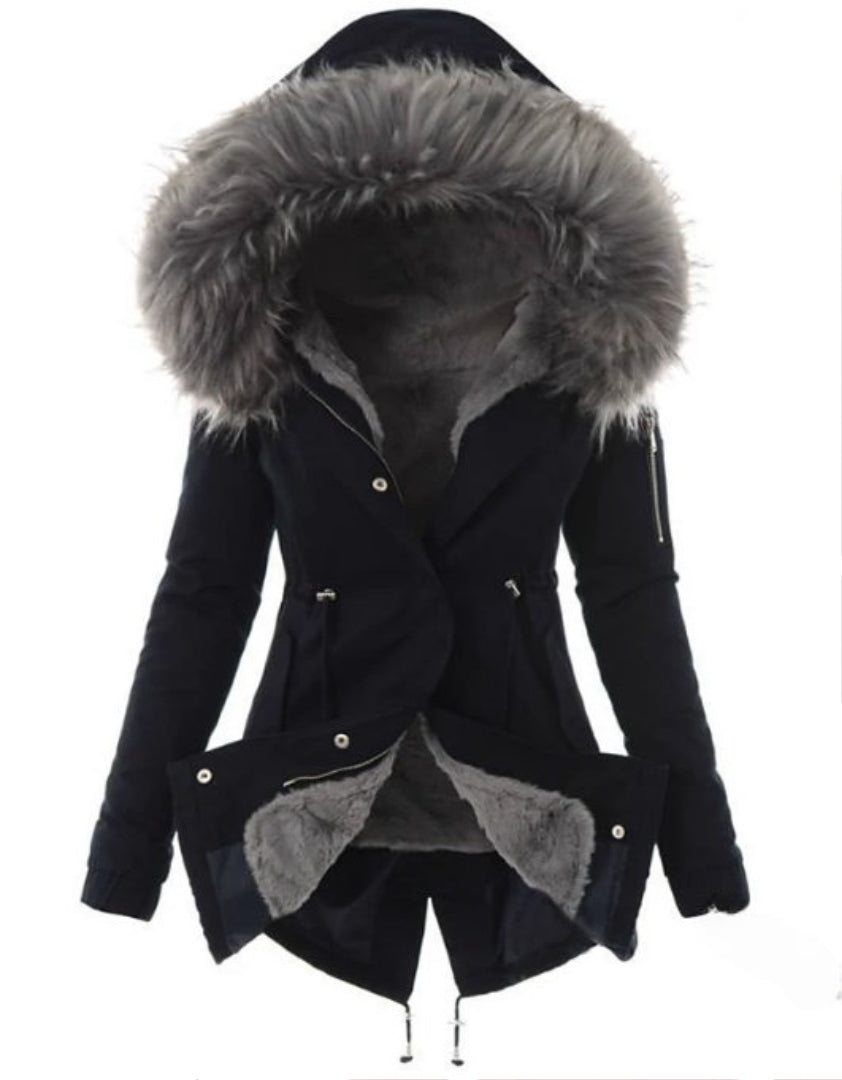 Eleanor – Modern Warm Faux Fur Winter Coat