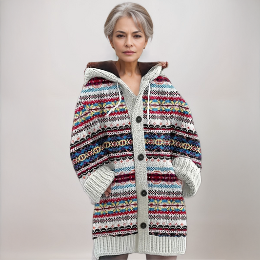 Nancy – Oversized Hooded Knit Cardigan Coat