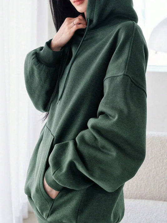 Eleanor – Drop Shoulder Long Sleeve Hoodie for Women