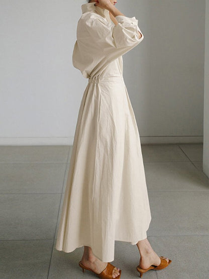 Tallulah – Long Dress with Buttons