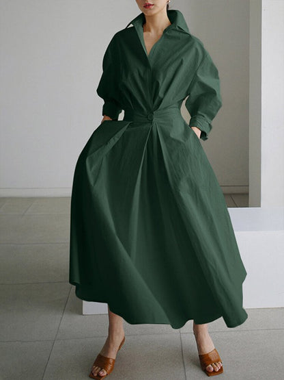 Tallulah – Long Dress with Buttons