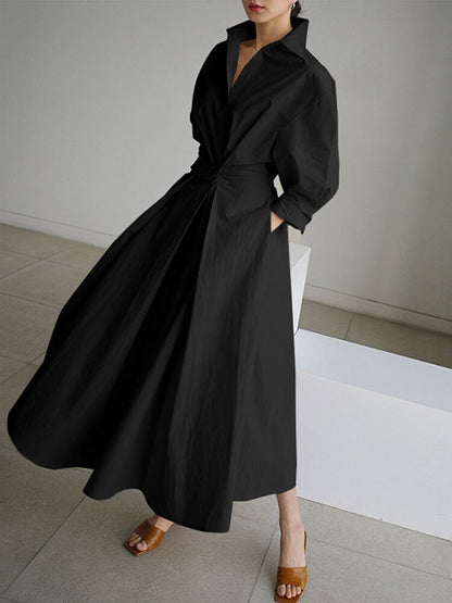 Tallulah – Long Dress with Buttons