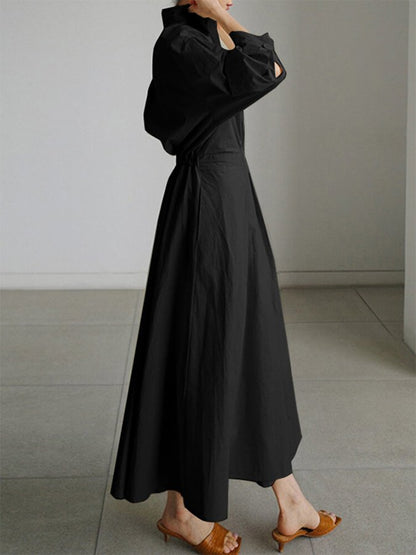 Tallulah – Long Dress with Buttons