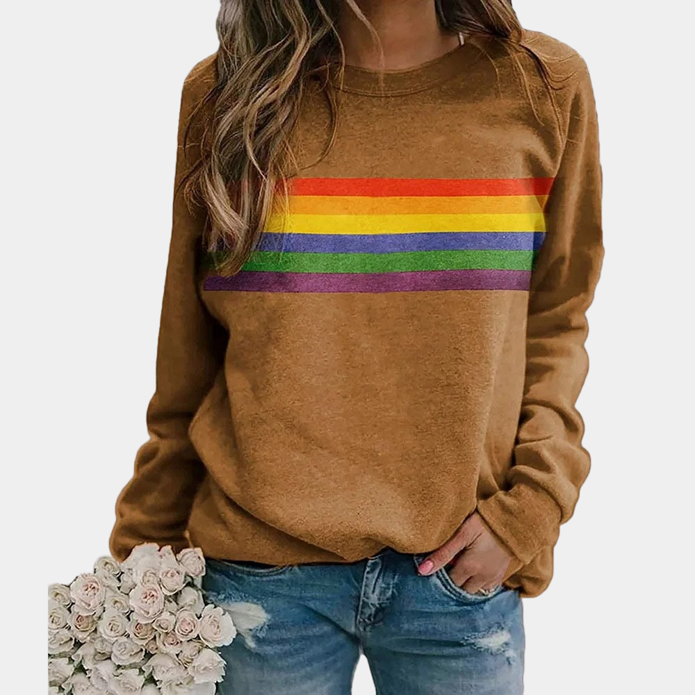 Harley – Women's Rainbow Stripe Sweatshirt