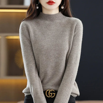 Ruby – Crew Neck Knit Sweater for Women