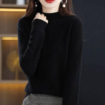 Ruby – Crew Neck Knit Sweater for Women