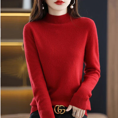 Ruby – Crew Neck Knit Sweater for Women