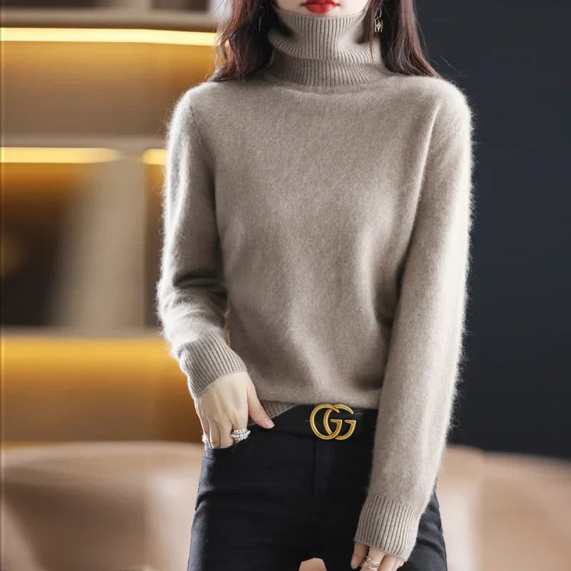 Kennedy – Women's Chic Knit Turtleneck Pullover